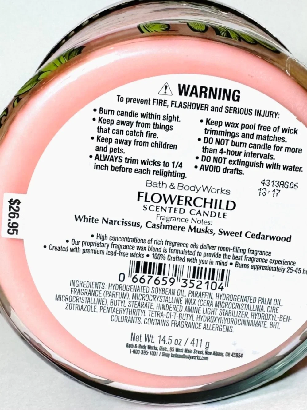 FLOWERCHILD 3 Wick Candle - Picture 3 of 3